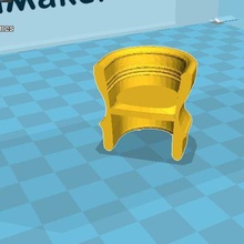 la sedia art architettura il formaggio casa 3d print model - Mito3D