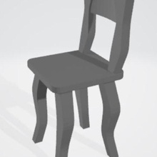 la sedia casa decorazione mobili 3d print model - Mito3D