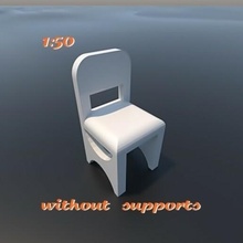 cadeira echelle aceso maquete escala diorama modelo 1 50 chaise 3d print model - Mito3D
