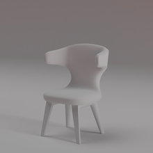 chair architecture miniature toy key ring design model 3d print model - Mito3D