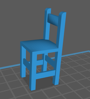 chair 3d print model - Mito3D