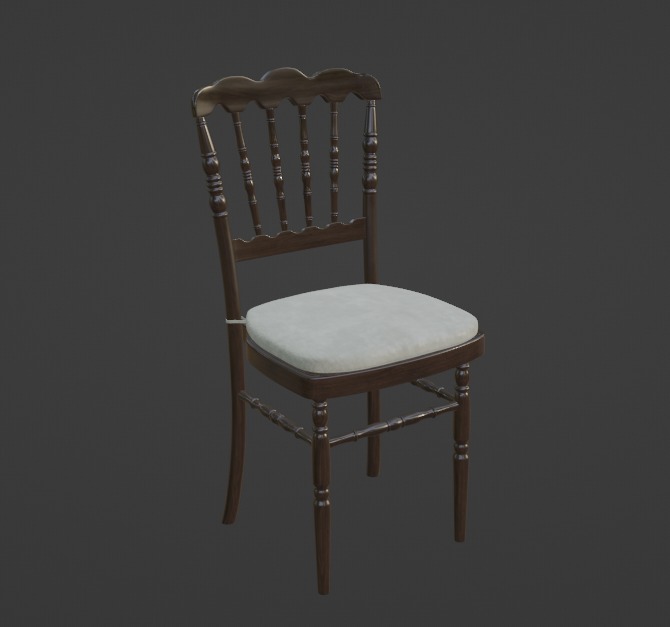 chair sit antique 3D print model - Mito3D