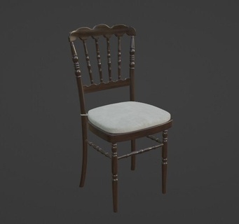 chair chair sit antique chair  3d print model - Mito3D