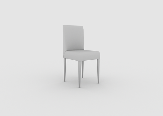 chair furniture home interior simple modern dollhouse miniature toy 3d print model - Mito3D