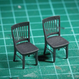 cadeira 3d imprimível 1 35 escala acessório dioramas modelo acessórios dioarama resina 3dprintable miniaturas Civil urbano equipamento isolado mobília assento conforto arquitetura 3d print model - Mito3D