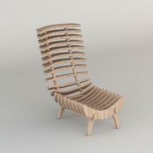chaise 1022 3d modèle architecture meubles bois chambre siège intérieur forêt table 3dsmax autocad croquis rhinocéros architectural décoration nature 3d print model - Mito3D