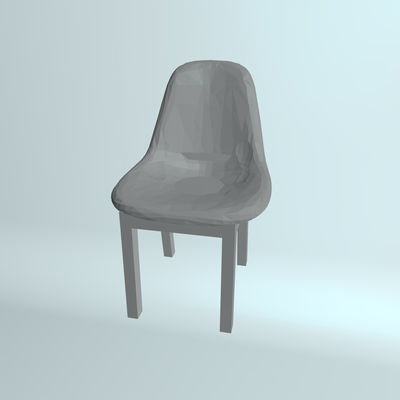 chaise 37 modèle miniature meubles imprimable 3d print model - Mito3D