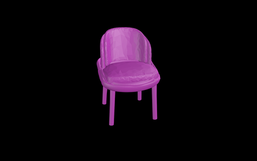 chaise 3 modèle miniature meubles 3d print model - Mito3D