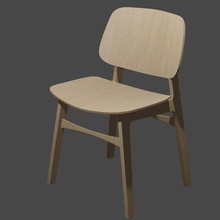 chair 3d modeling home furniture blender 3d print model - Mito3D