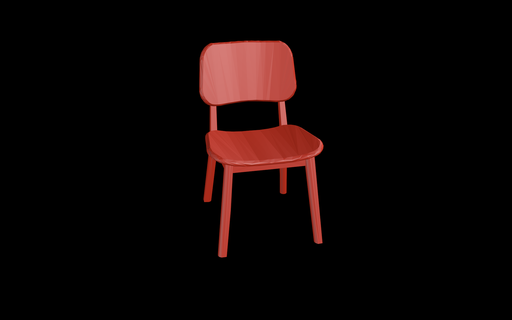 cadeira 6 maquete miniatura mobília 3d print model - Mito3D