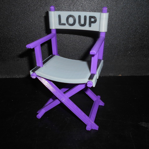 chaise de cinéma gadget le mobilier kit prise vue 3D print model - Mito3D