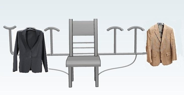 chair cloth hanger Home household 3d print model - Mito3D
