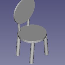 chair ho 1 87 3d print model - Mito3D