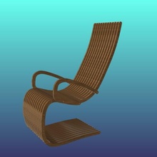 chair parametric p3 home 3d print model - Mito3D