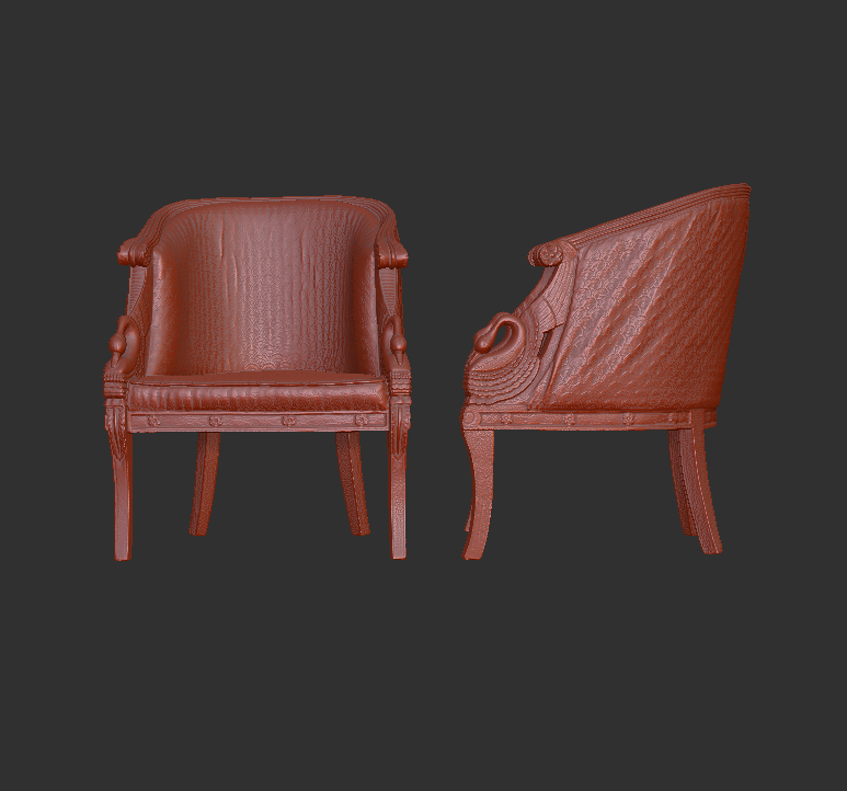 silla cisne brazo hogar casa asiento mueble vivo habitación interior diseño asientos lujo clásico comodidad Sillón sofá 3D print model - Mito3D