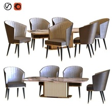 chair table set a1 3d print model - Mito3D