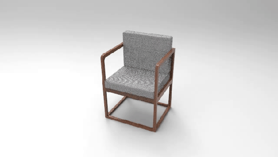 cadeira tabela mobília casa decoração interior 3d print model - Mito3D