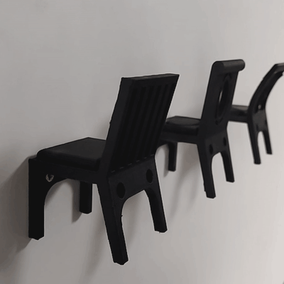 sandalyeler ceket raflar ev destek askı kanca raf sandalye giyim çamaşırlar 3d print model - Mito3D