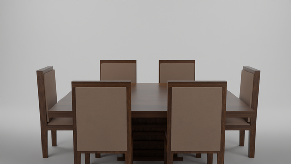 chairs table interior wood chair modern design room living sofa seat seating kitchen 3d print model - Mito3D