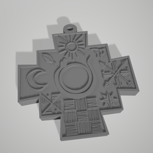 chakkana moda religião joalheria asteca inca maia Américas 3d print model - Mito3D