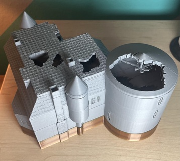 chalet brantifax dnd candelero mansión miniatura mazmorras dragones 3d print model - Mito3D
