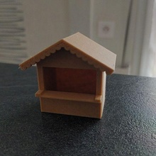 dağ evi Noel köy köknar ağaç 3d print model - Mito3D