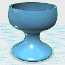 sfide stile fioriera bicchiere geometrico 3d print model - Mito3D