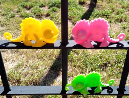 chameleon chameleon chameleon animal game toys nice fun toy decoration gift  3d print model - Mito3D