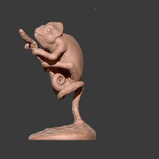 chameleon animal 3D print model - Mito3D