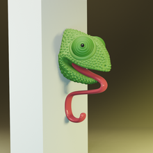 chameleon key holder language 3d print model - Mito3D