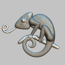 chameleon obj stl 3d print model - Mito3D