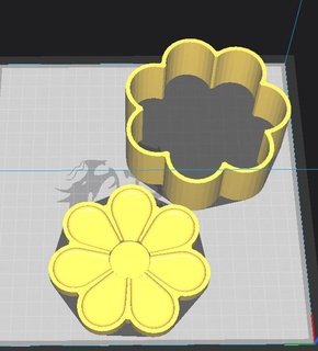 camomille baignoire bombe fleur 3d forme 3d print model - Mito3D
