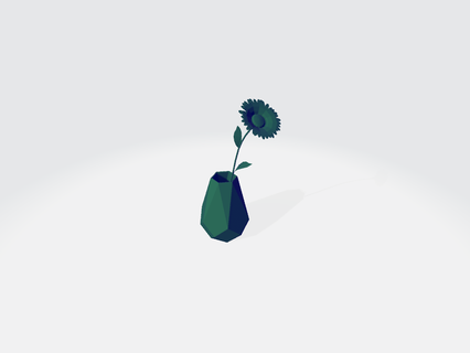 papatya vazo ev hayat çiçek 3d print model - Mito3D