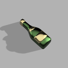 champagne bottle stl file 3d print model - Mito3D