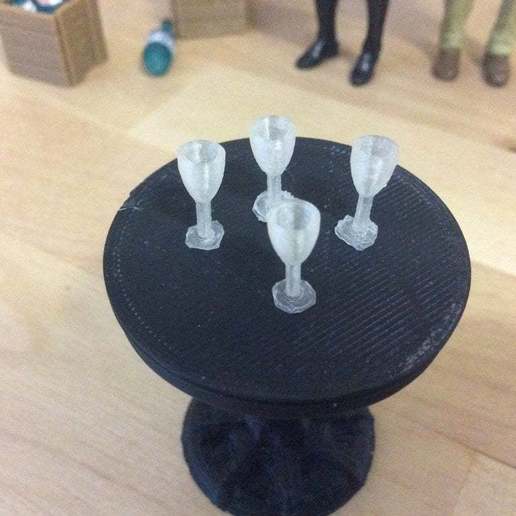 champagne glass 1 18 scale game thumbnails newyears year unlimited adventures playsets 3D print model - Mito3D