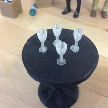 champagne glass 1 18 scale game thumbnails newyears year unlimited adventures playsets 3d print model - Mito3D