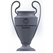 champions ligue trophée Football L'Europe uefa 3d print model - Mito3D