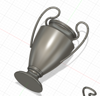 champions trophy Gadget football soccer league 3d print model - Mito3D