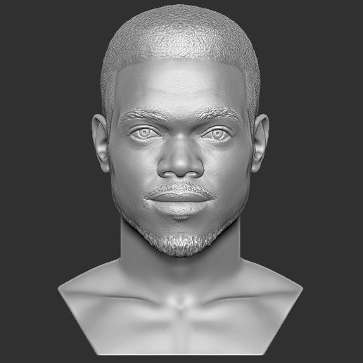 chance rappeur buste 3d impression prêt stl obj formats pop fumée Travis Scott nas célèbre gros biggie célébrité Eminem jay 3D print model - Mito3D