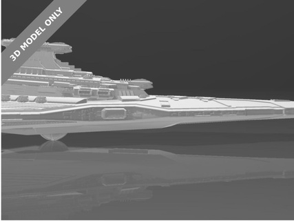 chancellor class star destroyer starwars 3d print model - Mito3D