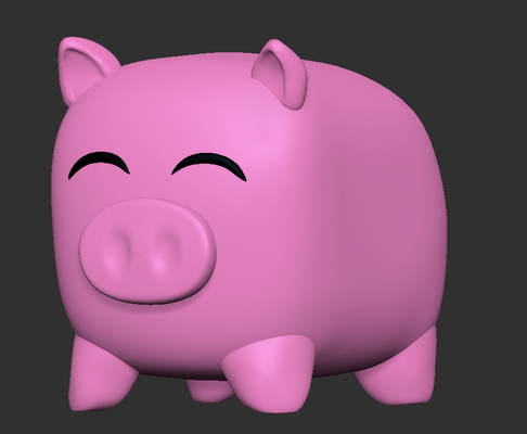 chanchito art juguete animal pig decorasion 3d print model - Mito3D