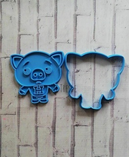 chanchito friend plim plin clown cutting marker stamp cutter cookie piggy 3d print model - Mito3D