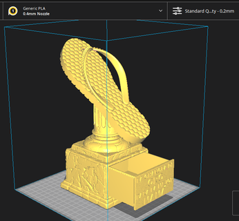 Chancla oro estafa caja madre día dia 3d print model - Mito3D