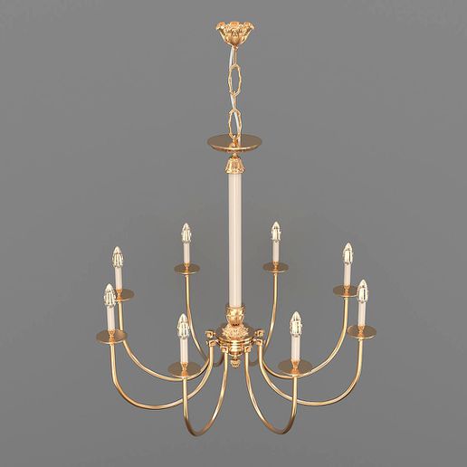 chandelier architecture candlestick candle light luster houseware sconce furniture lamp 3D print model - Mito3D