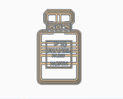 chanel perfume corte 3d olor 3d print model - Mito3D