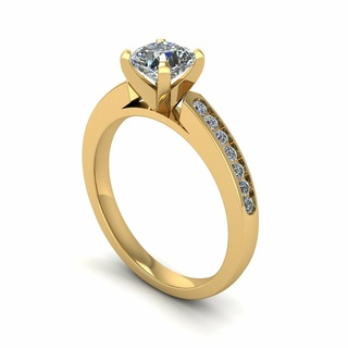 Kanal sid Stein Diamant Ring r2 Schmuck Produkte Gold Silber 3dmodel 3dprinting Nashorn zbrush 3d print model - Mito3D