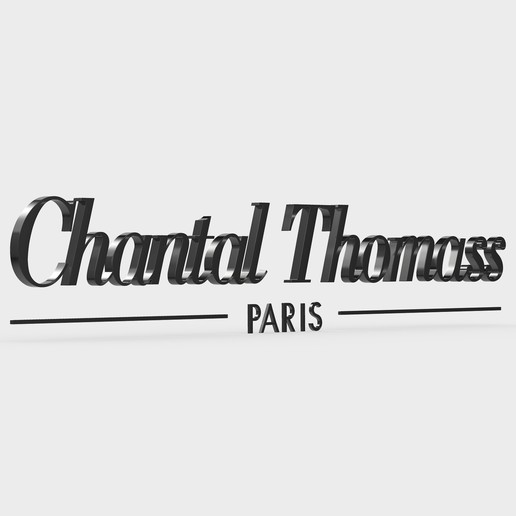 chantal thomass-logo verschiedene trend stilvoll moda - Zubehör Mode Luxus symbol Modelle Stil emblem Charakter store shop Modell design Kleidung Marke boutique logo thomass 3D print model - Mito3D