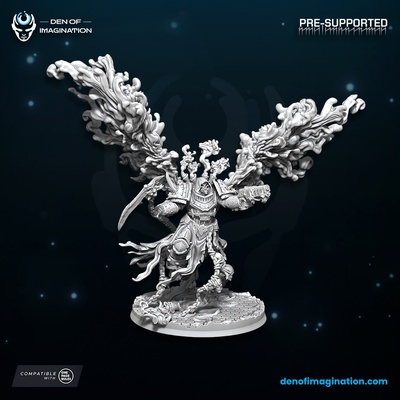 caos anjo of morte jogos demônio guarda líder senhor principe mortiço praga decair persistência 3d print model - Mito3D