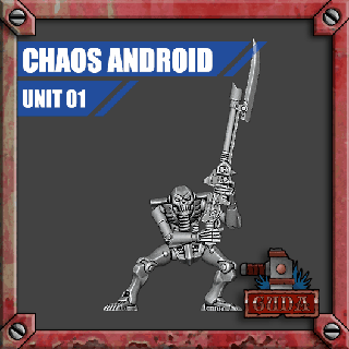 chaos Android unité 01 étoile croisade spatiale Spacehulk starquest table tablette jeu 42k jouet Jeu accessoires 3d print model - Mito3D