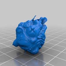 caos blob arte cthulhu mythos creature 3d print model - Mito3D